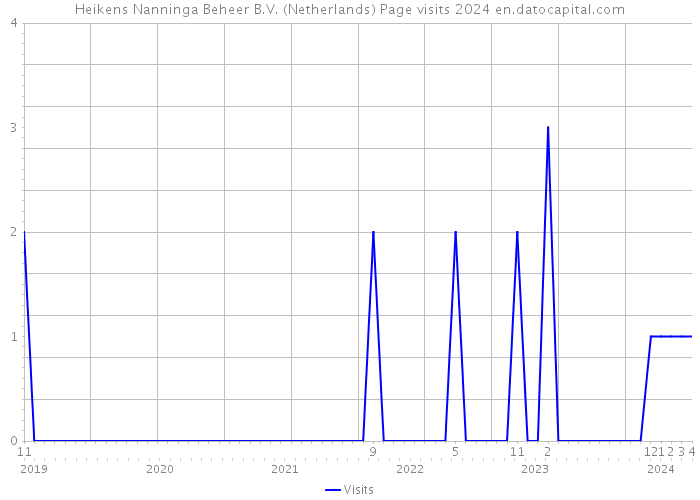 Heikens Nanninga Beheer B.V. (Netherlands) Page visits 2024 
