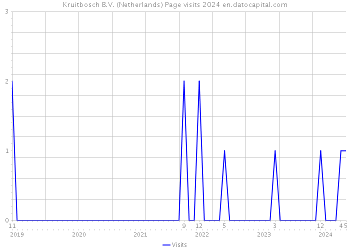 Kruitbosch B.V. (Netherlands) Page visits 2024 