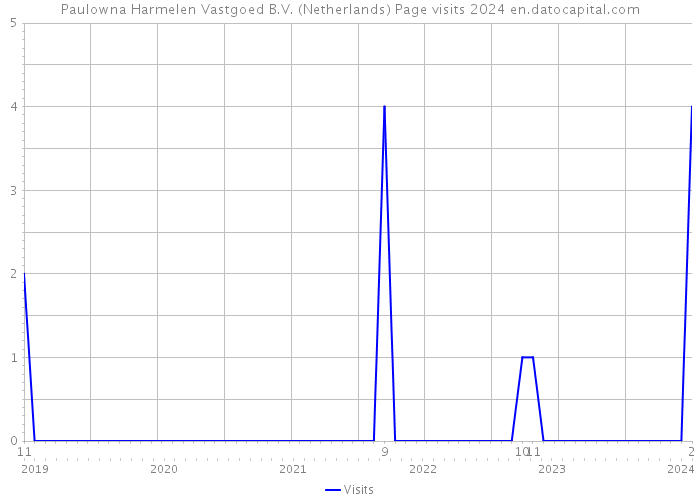 Paulowna Harmelen Vastgoed B.V. (Netherlands) Page visits 2024 