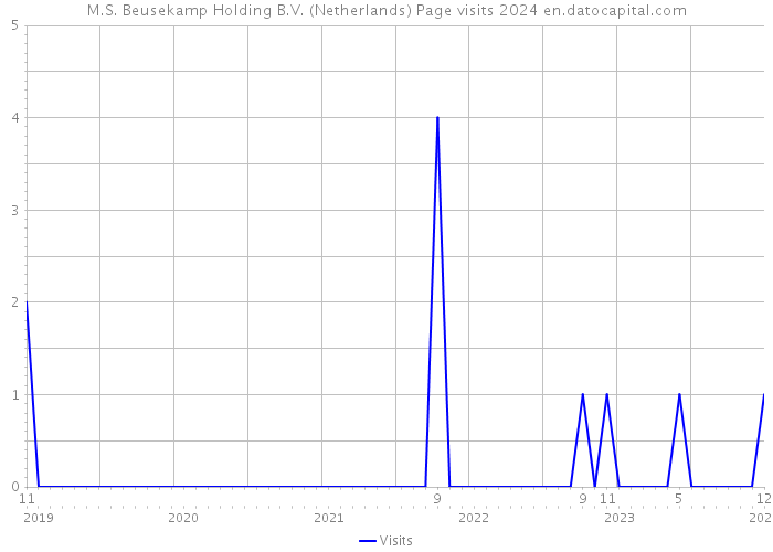 M.S. Beusekamp Holding B.V. (Netherlands) Page visits 2024 