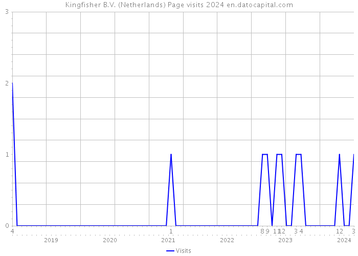 Kingfisher B.V. (Netherlands) Page visits 2024 