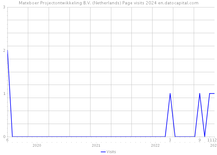 Mateboer Projectontwikkeling B.V. (Netherlands) Page visits 2024 