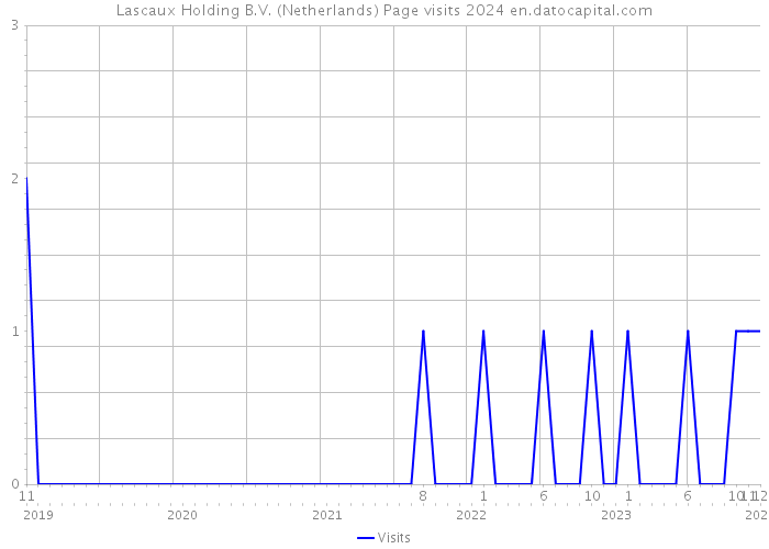 Lascaux Holding B.V. (Netherlands) Page visits 2024 