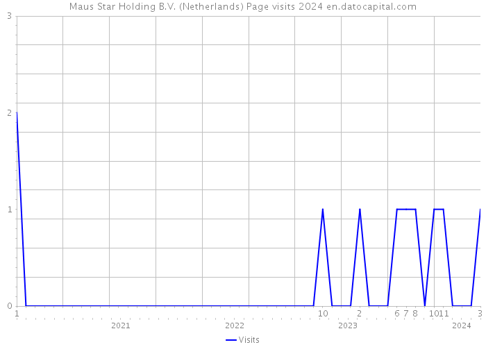 Maus Star Holding B.V. (Netherlands) Page visits 2024 
