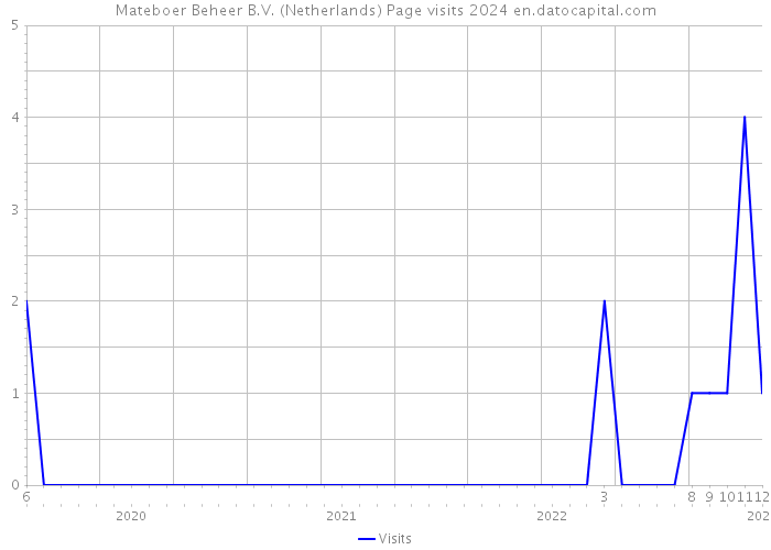 Mateboer Beheer B.V. (Netherlands) Page visits 2024 