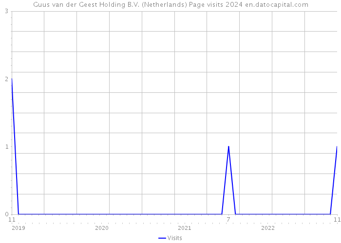 Guus van der Geest Holding B.V. (Netherlands) Page visits 2024 
