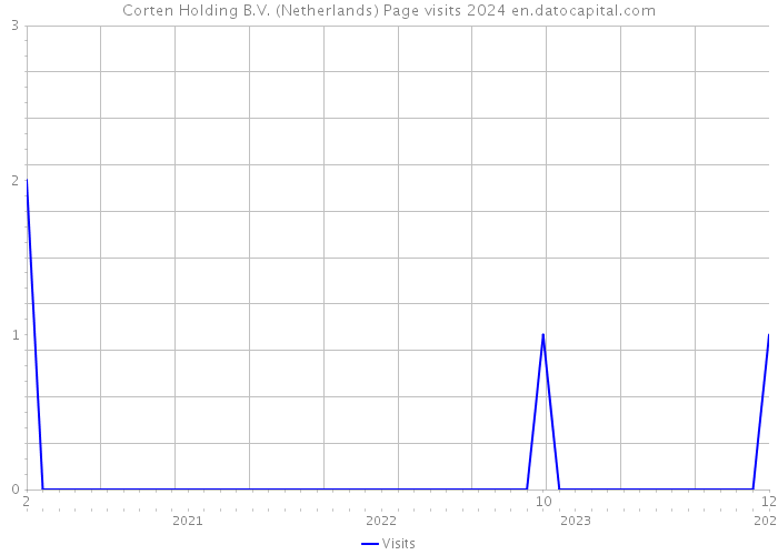 Corten Holding B.V. (Netherlands) Page visits 2024 