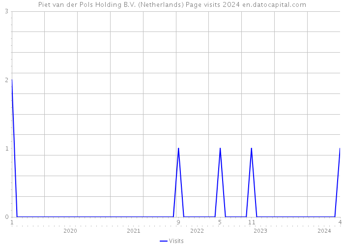 Piet van der Pols Holding B.V. (Netherlands) Page visits 2024 