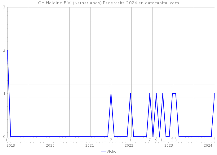 OH Holding B.V. (Netherlands) Page visits 2024 