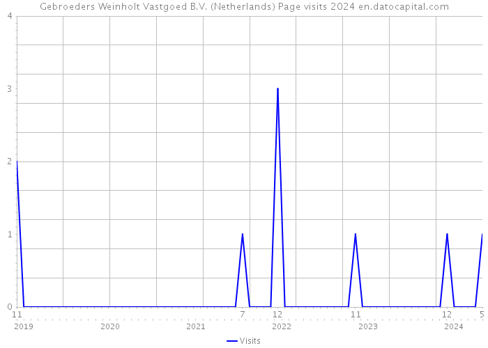 Gebroeders Weinholt Vastgoed B.V. (Netherlands) Page visits 2024 