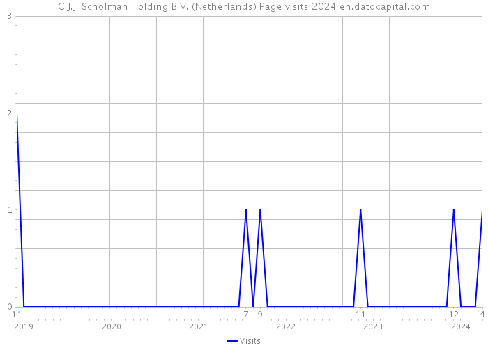 C.J.J. Scholman Holding B.V. (Netherlands) Page visits 2024 