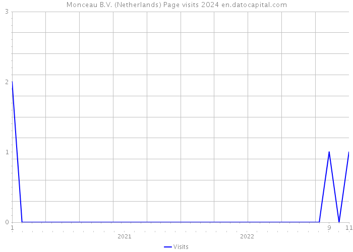 Monceau B.V. (Netherlands) Page visits 2024 