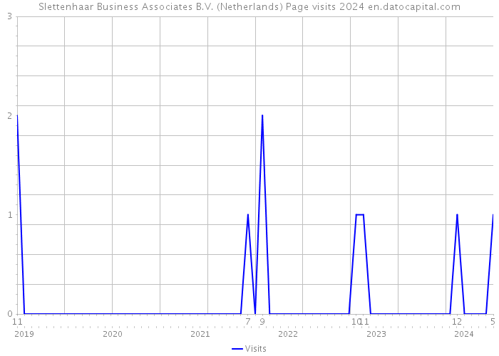 Slettenhaar Business Associates B.V. (Netherlands) Page visits 2024 