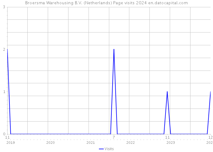 Broersma Warehousing B.V. (Netherlands) Page visits 2024 