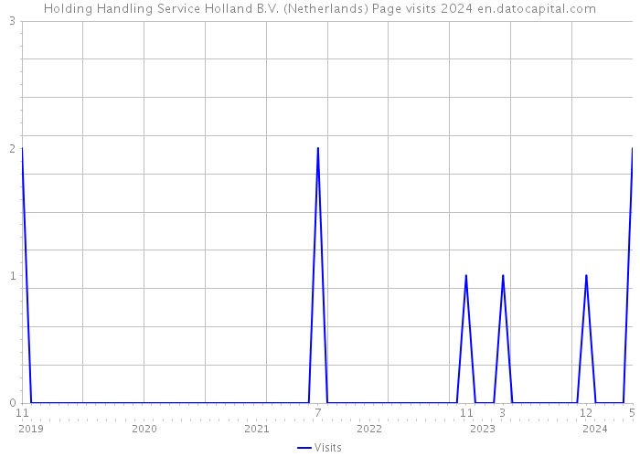 Holding Handling Service Holland B.V. (Netherlands) Page visits 2024 