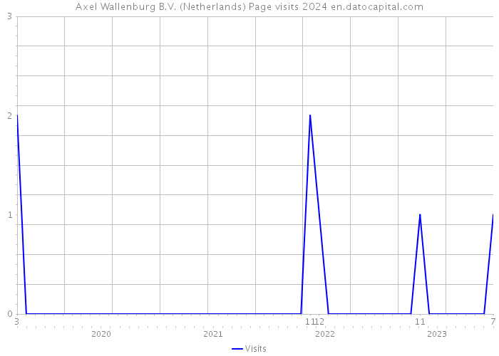 Axel Wallenburg B.V. (Netherlands) Page visits 2024 