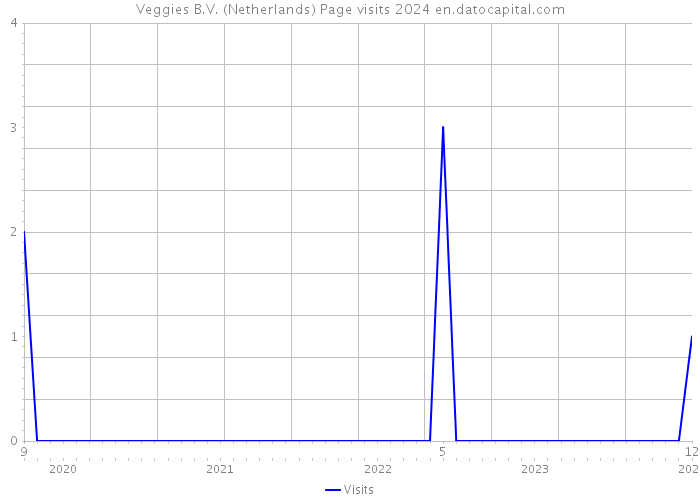 Veggies B.V. (Netherlands) Page visits 2024 
