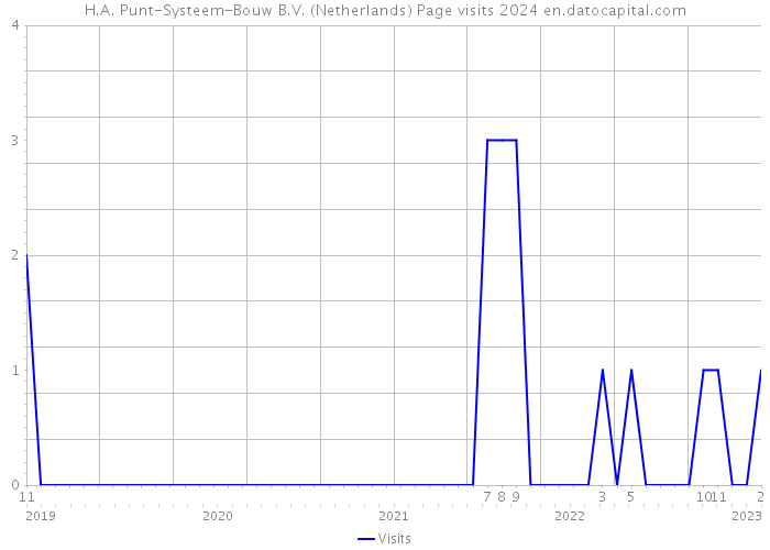 H.A. Punt-Systeem-Bouw B.V. (Netherlands) Page visits 2024 
