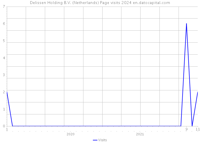 Delissen Holding B.V. (Netherlands) Page visits 2024 