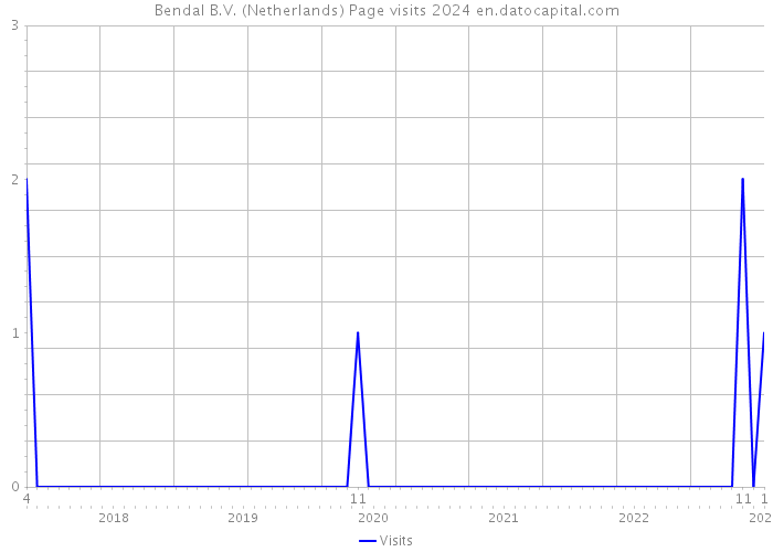Bendal B.V. (Netherlands) Page visits 2024 