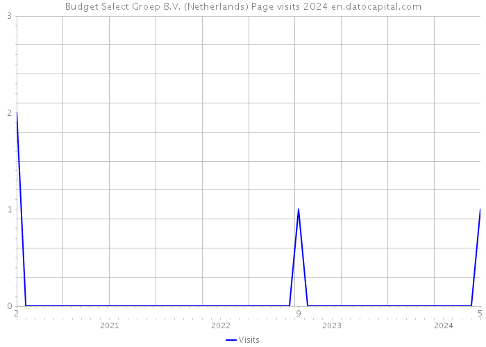 Budget Select Groep B.V. (Netherlands) Page visits 2024 