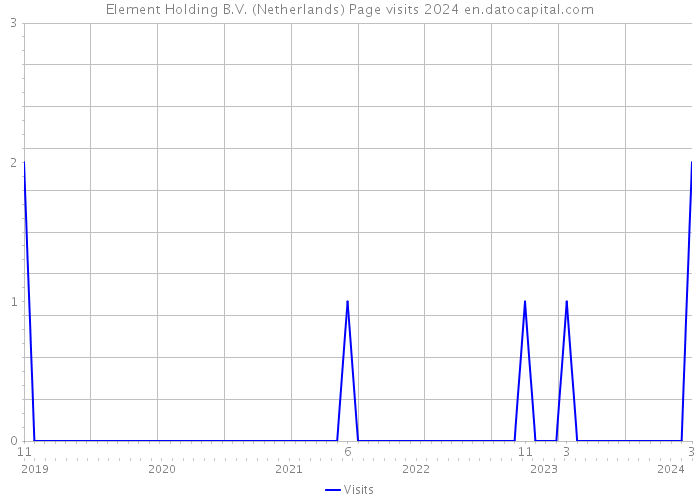 Element Holding B.V. (Netherlands) Page visits 2024 