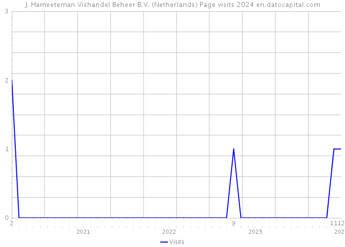 J. Hameeteman Vishandel Beheer B.V. (Netherlands) Page visits 2024 