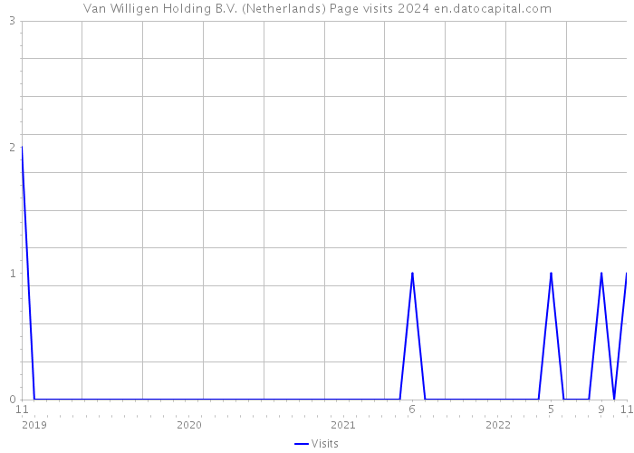 Van Willigen Holding B.V. (Netherlands) Page visits 2024 