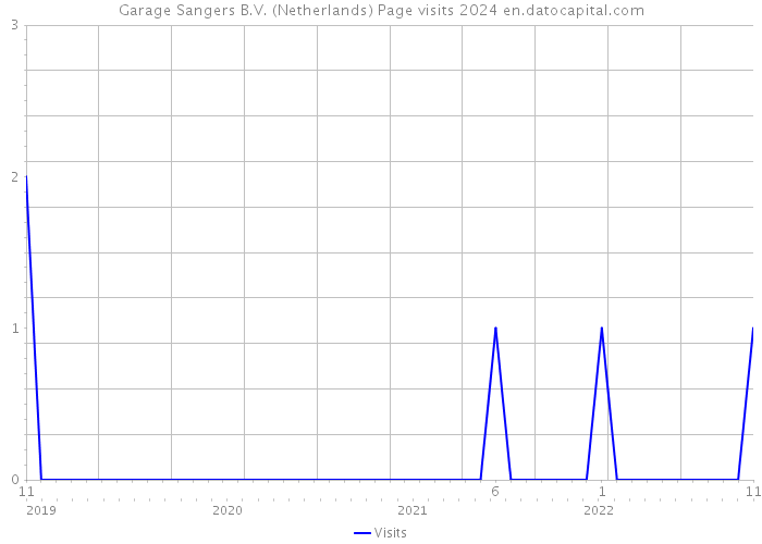 Garage Sangers B.V. (Netherlands) Page visits 2024 