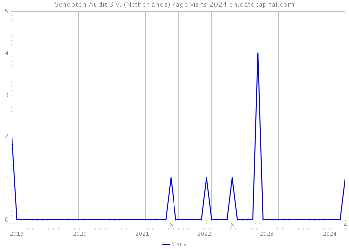 Schooten Audit B.V. (Netherlands) Page visits 2024 