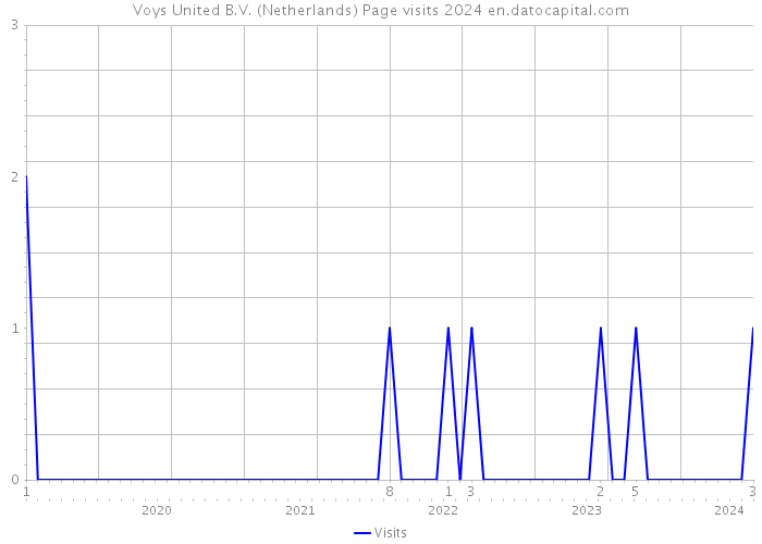 Voys United B.V. (Netherlands) Page visits 2024 
