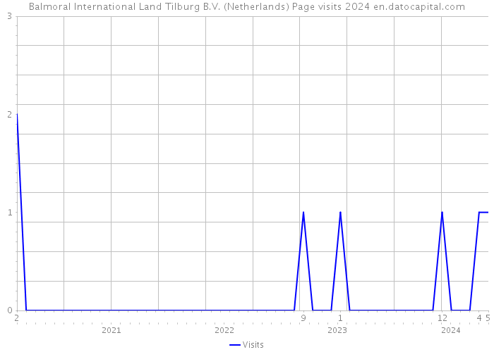 Balmoral International Land Tilburg B.V. (Netherlands) Page visits 2024 