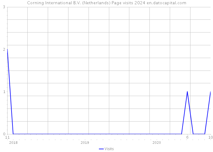 Corning International B.V. (Netherlands) Page visits 2024 