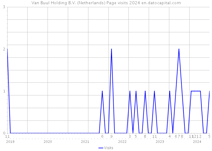 Van Buul Holding B.V. (Netherlands) Page visits 2024 