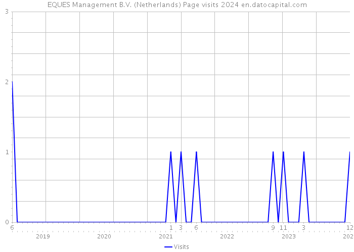 EQUES Management B.V. (Netherlands) Page visits 2024 