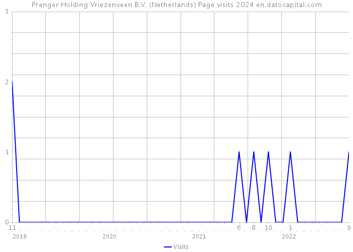 Prenger Holding Vriezenveen B.V. (Netherlands) Page visits 2024 