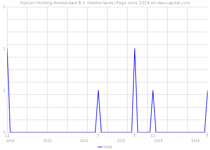 Rijksen Holding Amsterdam B.V. (Netherlands) Page visits 2024 