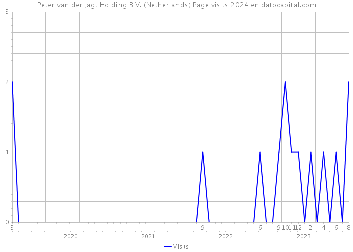 Peter van der Jagt Holding B.V. (Netherlands) Page visits 2024 