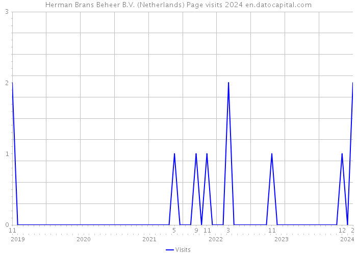 Herman Brans Beheer B.V. (Netherlands) Page visits 2024 