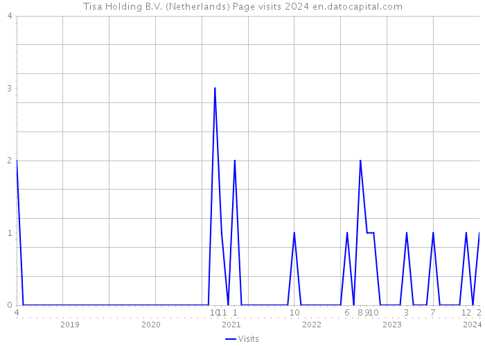 Tisa Holding B.V. (Netherlands) Page visits 2024 