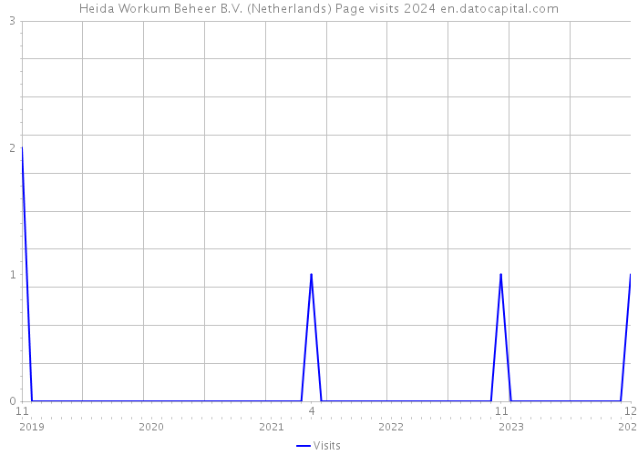 Heida Workum Beheer B.V. (Netherlands) Page visits 2024 