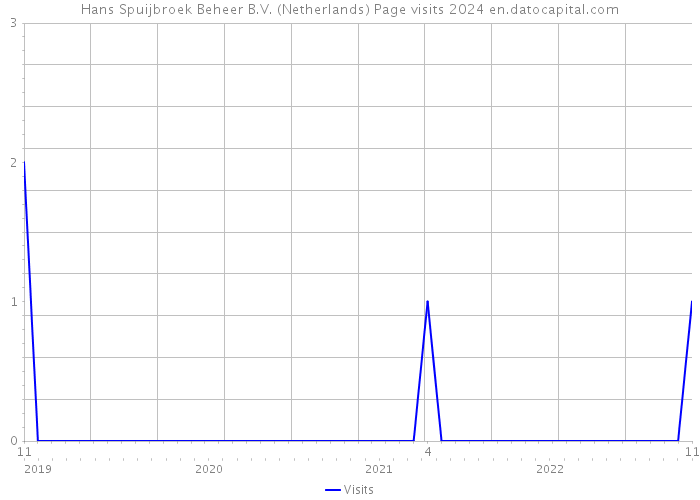 Hans Spuijbroek Beheer B.V. (Netherlands) Page visits 2024 