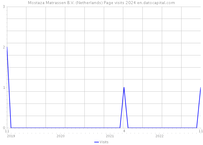 Mostaza Matrassen B.V. (Netherlands) Page visits 2024 