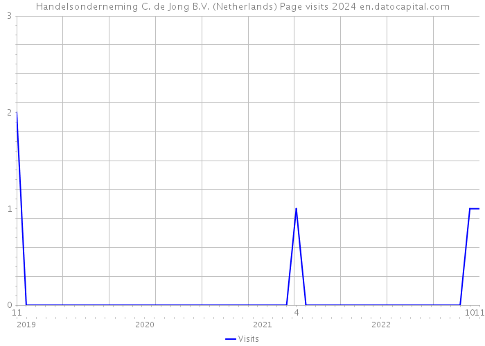 Handelsonderneming C. de Jong B.V. (Netherlands) Page visits 2024 
