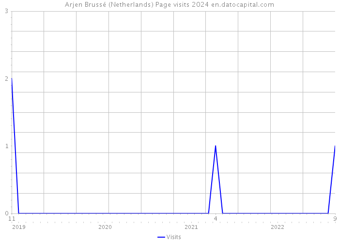 Arjen Brussé (Netherlands) Page visits 2024 
