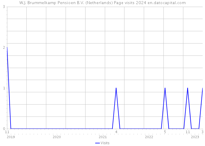 W.J. Brummelkamp Pensioen B.V. (Netherlands) Page visits 2024 