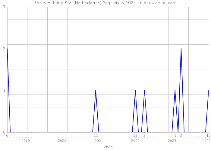 Forus Holding B.V. (Netherlands) Page visits 2024 