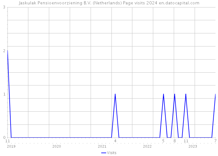 Jaskulak Pensioenvoorziening B.V. (Netherlands) Page visits 2024 