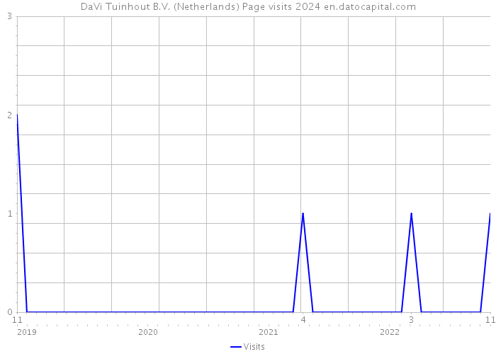 DaVi Tuinhout B.V. (Netherlands) Page visits 2024 