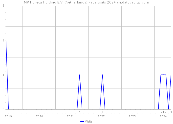 MR Horeca Holding B.V. (Netherlands) Page visits 2024 